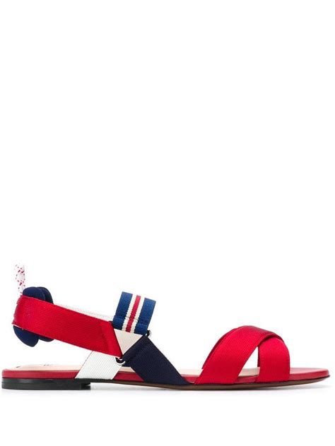 fendi red sandals